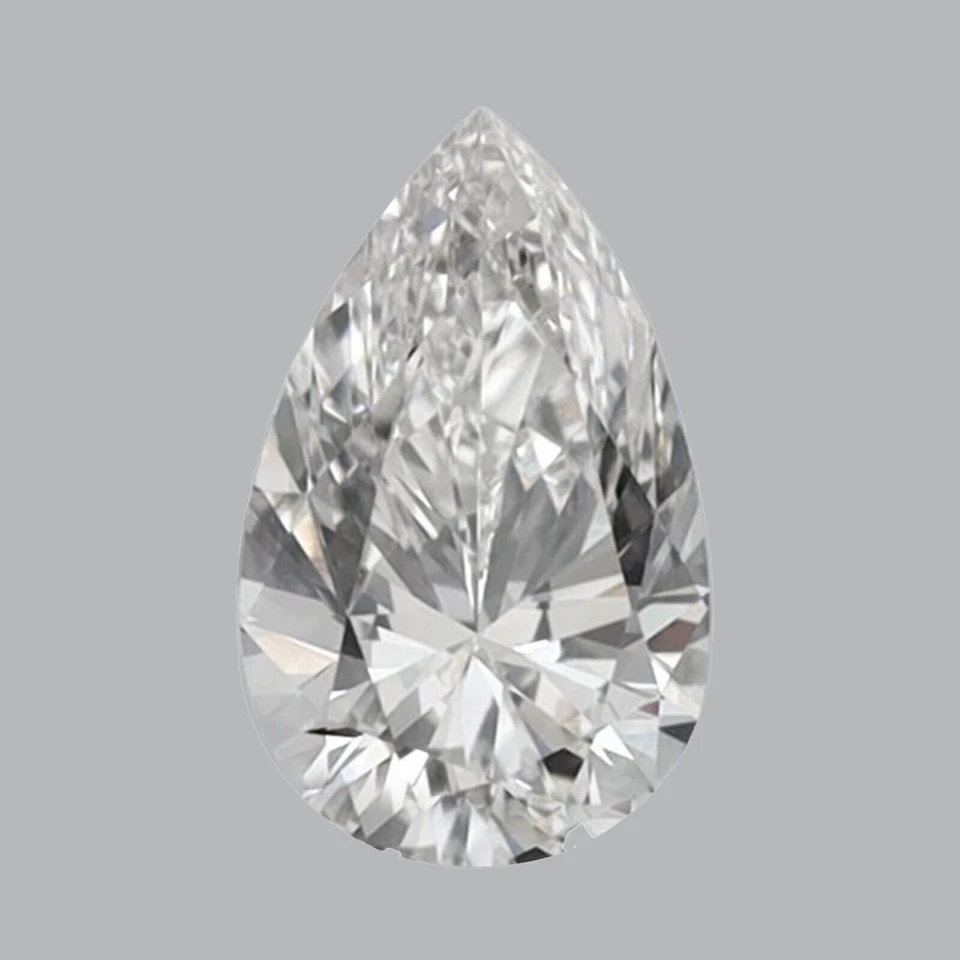 IGI Certified 0.4ct H/VVS2 Clarity Pear Cut Lab Grown CVD Diamond AB-312 - Image 1 of 4