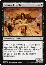 Accursed Horde uncommon 4x foil Hour of Devastation MTG Magic The Gathering 4x