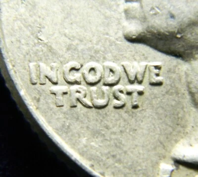 1964-D WASHINGTON QUARTER, SCARCE DDO DOUBLED DIE OBVERSE, SEE MOTTO, FS-101 - Image 1 of 3