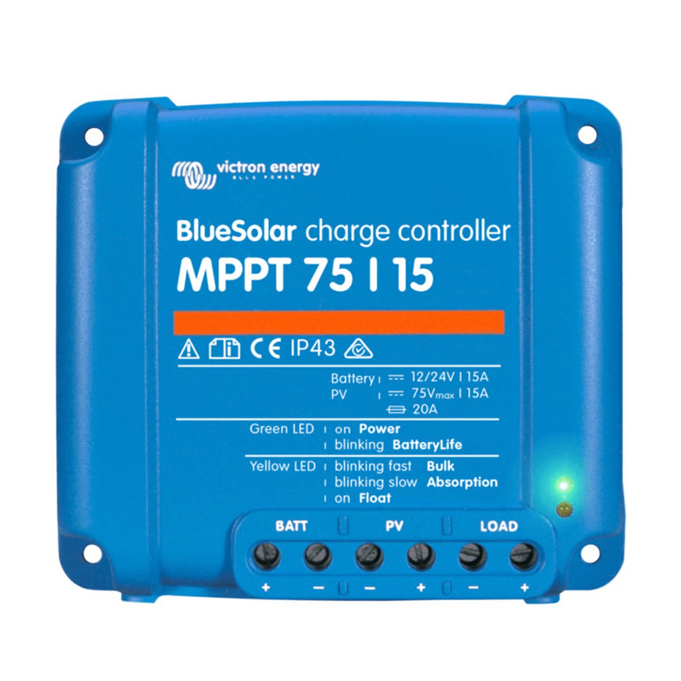VICTRON ENERGY BLUESOLAR MPPT 75/15 SOLAR CONTROLLER (12/24V-15A)  - Image 1 of 1