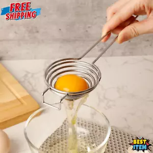 Egg Yolk Separator 1pc Stainless Steel Baking Tool Yolk Sifting Filter New Tool - Picture 1 of 8