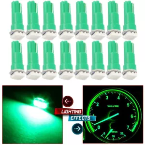 50X Green T5 LED Car Gauge Instrument Dashboard Indicator Light T5 37 73 74 2721 - Picture 1 of 8