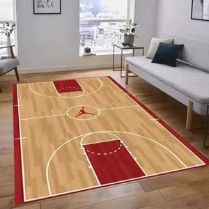 Basketball rug, Sport rug, art design rug, AI basketball rug - Bild 1 von 5