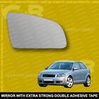 For Audi A3 wing mirror glass 03-08 Right Driver side Spherical