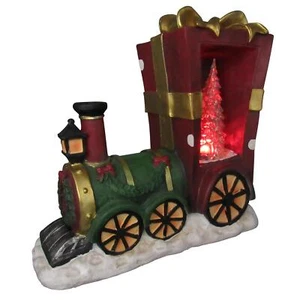 LED Light Up Train Christmas Ornament (Xmas Figure Figurine Festive Decoration) - Picture 1 of 7