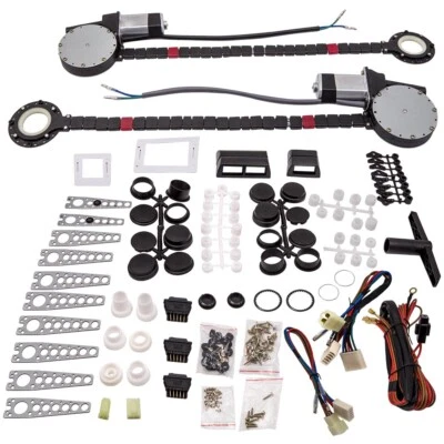Universal  2-Door Pickup Electric Power Window Regulator Conversion Kit - Image 1 of 4