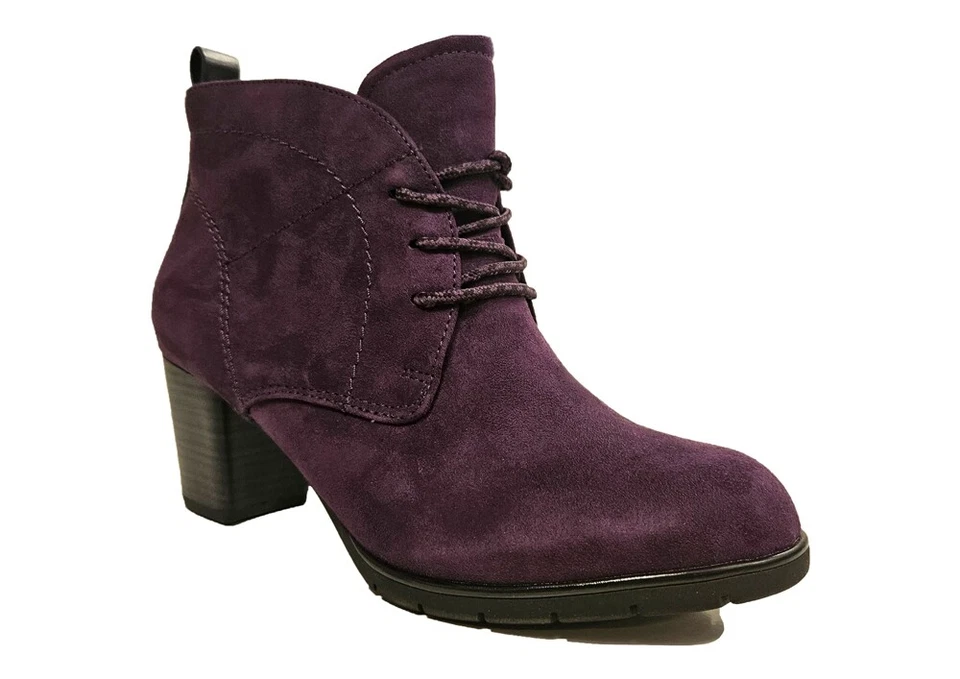 Botas al tobillo Marco Tozzi para mujer con tacón Damas Botas con cordones Talla 3 4 5 6 7 Foto 1 de 1