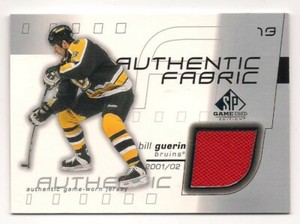 Bill Guerin 01-02 Upper Deck SP Game Used Authentic Fabric Game Worn Jersey