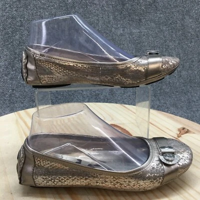 Zapatos Anne Klein para mujer 6 M haya informales sin cordones de ballet planos gris metálico Foto 1 de 4