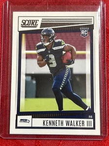 KENNETH WALKER III 2022 Carta Rookie Punteggio Panini Football Seahawks #329 RC - Foto 1 di 7
