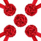 1Pcs Ribbon-cutting Red Cloth Hydrangea Market Ceremony Recognition Red Satin