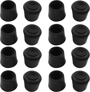 16Pcs 7/8 Inch (22mm) Chair Leg Tips Caps, Round Rubber Non-Slip Folding Chair - Picture 1 of 5