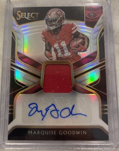 🔥🔥Marquise Goodwin 2018 Panini Select Patch Auto Prizm /75🔥🔥