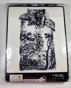 Funda nórdica completa/queen Marimekko "Tuuli" árboles negros/blancos, algodón - Imagen 1 de 3