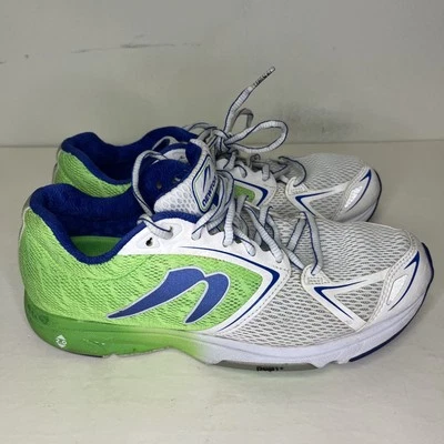 Zapatillas de correr Newton Distance 6 verde azul blanco para mujer 9 Foto 1 de 4