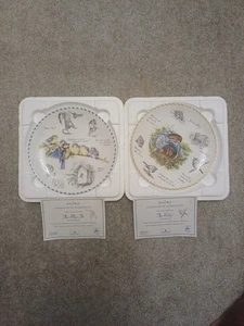Wedgwood Danbury Mint Plate - The Blue Tit & The Robin By Eric Robson - Picture 1 of 11