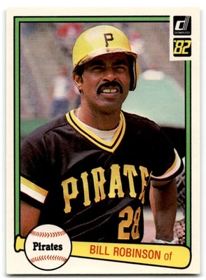 1982 Donruss Bill Robinson Pittsburgh Pirates #402 - Image 1 of 2