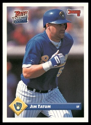 1993 Donruss #341 Jim Tatum - Image 1 of 2