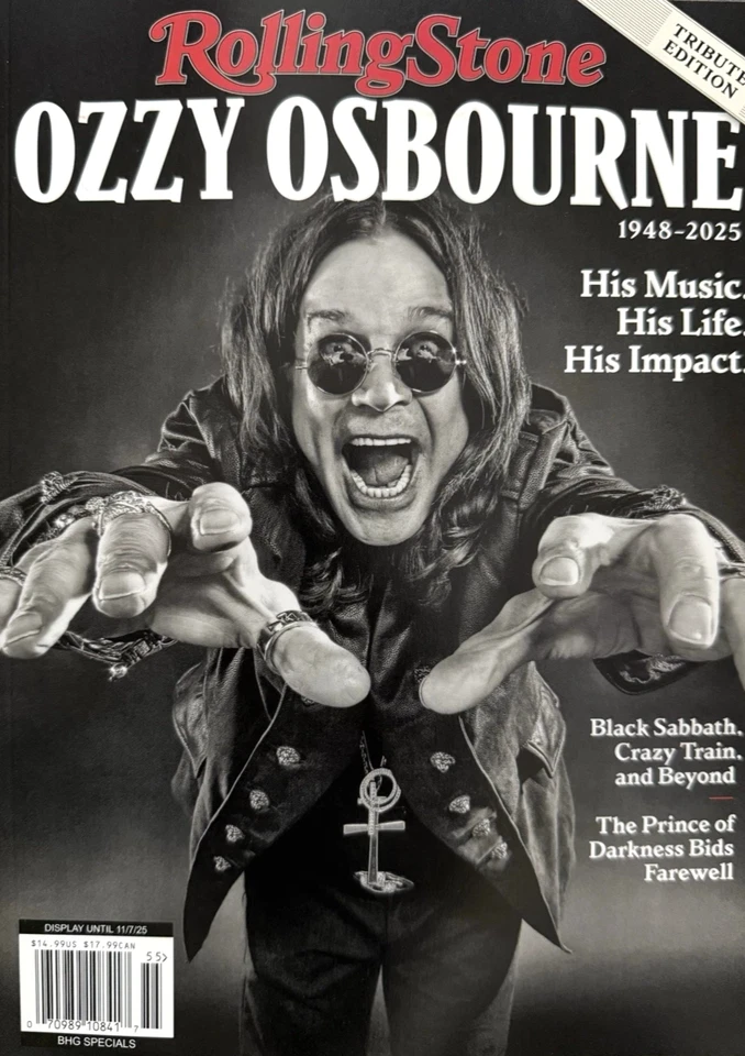 ROLLING STONE MAGAZINE TRIBUTE EDITION 2025 | OZZY OSBOURNE 1948-2025 - Image 1 of 1