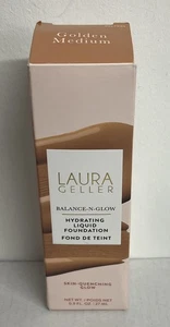 Laura Geller Balance N Glow Hydrating Liquid Foundation 0.9 Oz GOLDEN MEDIUM U36 - Picture 1 of 1