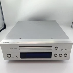 Reproductor de audio ONKYO C-733 INTEC CD CD-R AC 100V plateado funcionamiento confirmado - Imagen 1 de 8
