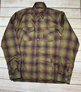 Chaqueta de franela Dixxon The Payback para hombre talla grande LT - Imagen 1 de 8