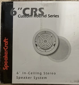 SpeakerCraft CRS6 TWO in-ceiling speaker ASM86621 One each New Sealed - Picture 1 of 1