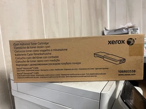 New Sealed Box Genuine OEM Xerox 106R03538 Cyan Metered Toner Cartridge - Picture 1 of 1