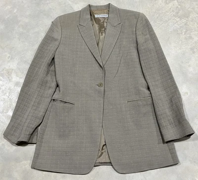 Chaqueta Emporio Armani Antinea SRL Hecha en Italia 1973 De Colección Para Mujer Talla 8 Gris Foto 1 de 4