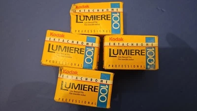 Lot of 4 Kodak  Ektachrome Lumiere 100ASA 135-36 Film Rolls Expired in 1995 - Image 1 of 2