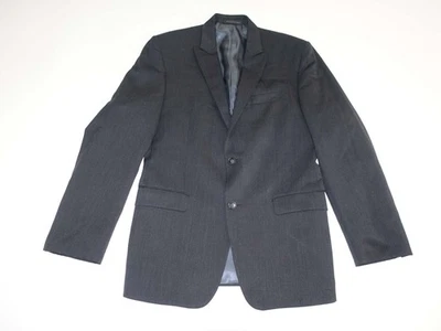 Blazer de traje para hombre Calvin Klein talla 38 regular gris carbón 100 % lana R Foto 1 de 4