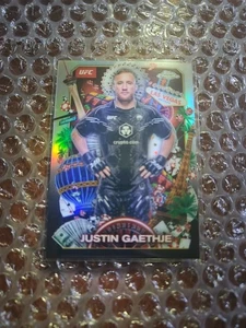 2025 Topps Chrome UfC Justin Gaethje Case Hit SSP Titans 🔥 - Picture 1 of 10