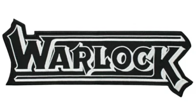 Warlock Iron-on & Sew-on Back Patch | German Heavy Speed Power Metal Band Logo - Image 1 of 4