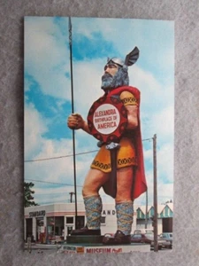 Largest Viking In The World, Alexandria, Minnesota Postcard - Picture 1 of 2