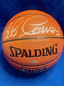 Bob Cousy Autographed Spalding I /O Basketball Boston Celtics Tristar Hologram - Picture 1 of 2