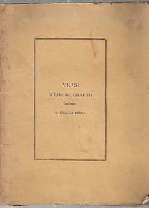 VERSETS DE FAUSTINO GAGLIUFFI PRÉLEVÉS DANS GIOVANNI AINSI,Alexandrie 1826 MC3.5 - Picture 1 of 1