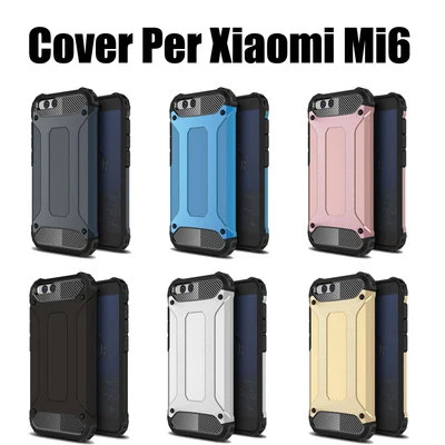 custodia cover case Per Xiaomi Mi6 Silicone GEL TPU + PC copertura bordi - Immagine 1 di 4