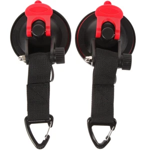 2 Pcs Car Tent Hook Rv Accessories Heavy Duty Suction Cup Hooks Travel - Picture 1 of 12