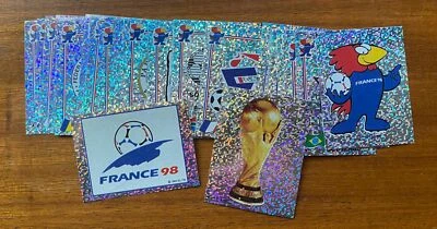 Panini WM 98 France 1998 WORLD CUP Stickers BADGES ORIGINAL SET RARE EMBLEMS ALL
