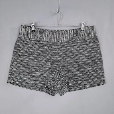 Pantalón corto Ann Taylor Signature para mujer tiro bajo blanco y negro talla 8 Foto 1 de 4