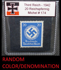 Nazi Germany Swastika Stamp 1934-1944 Third Reich WW2 Reichspfennig Relic Rare