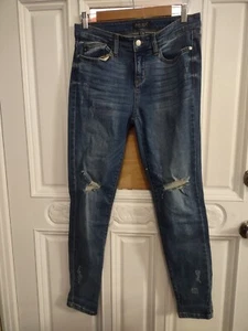 Judy Blue Skinny Fit Jeans Size 7/28 Denim Pants Stretch Distressed - Picture 1 of 8