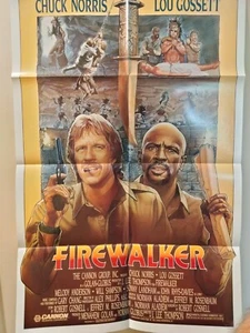Firewalker Original Vintage Movie Poster 1986 27"x41" - Picture 1 of 2