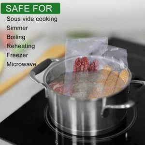 4 Rolls 8"x50' 11"x50' Embossed Vacuum Sealer Bags Food Saver Storage Bag 4Mil - Picture 1 of 4