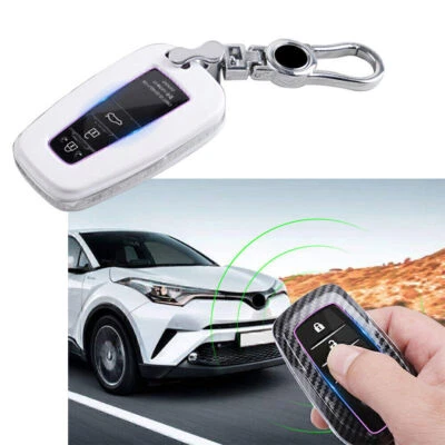 Remote Key Case Fob White Fit Toyota Camry Corolla C-HR CHR Prado RAV4 Prius - Image 1 of 4