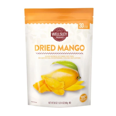 Wellsley Farms Dried Mango Mangoes Tropical Fruit Gluten-Free, 30oz (NO SHIP CA) - Image 1 of 2