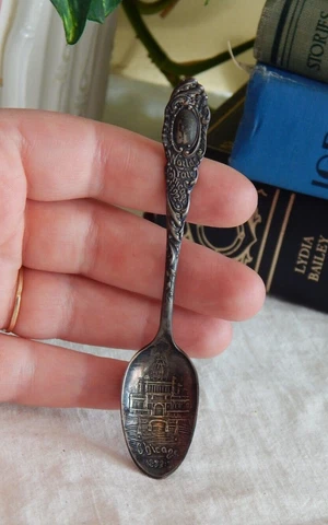 Vintage Worlds Fair Chicago 1892:3 RW & S Sterling Silver Length 3 3/4"  -TF490 Cover