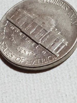 1997 NICKEL "MISSING L" IN MONTICELLO ~ GREASE ERROR INCREDIBLE  - Image 1 of 4