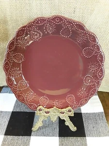 Pioneer Woman Cowgirl Lace 8.5" Plum Salad Plate - Picture 1 of 2