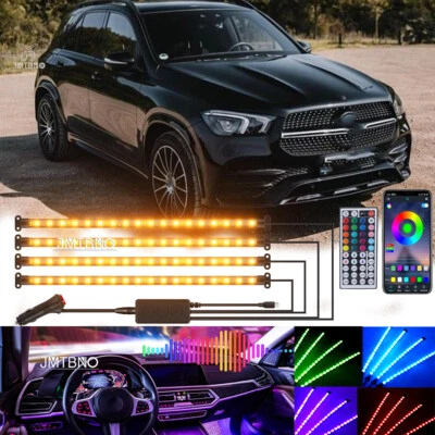 72 luces LED RGB interior decoración piso atmósfera tiras para Mercedes-Benz GLK350 Foto 1 de 4